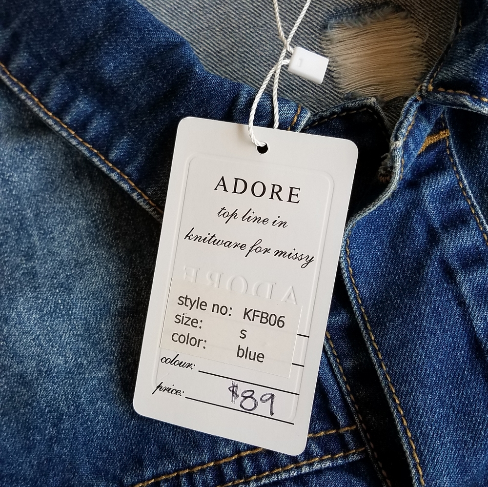 Adore Be Boys Photo Patchwork Denim Jacket - Picture 5 of 10